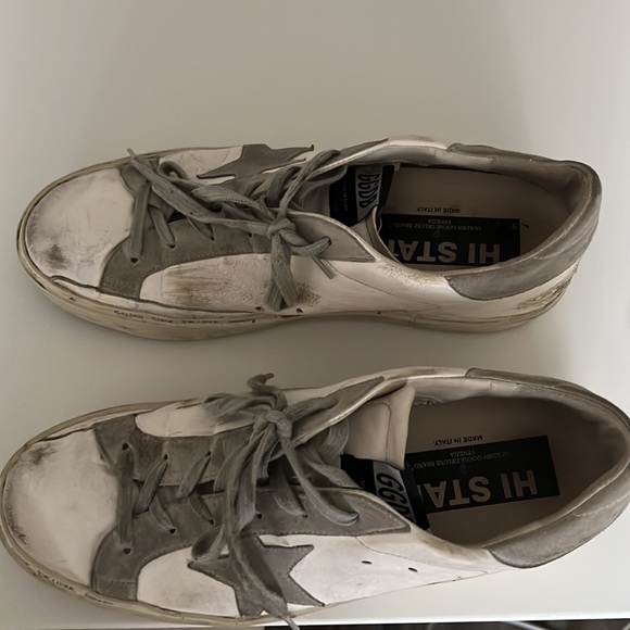 Golden Goose Hi Star 41 grey suede and white leather - Picture 2 of 7